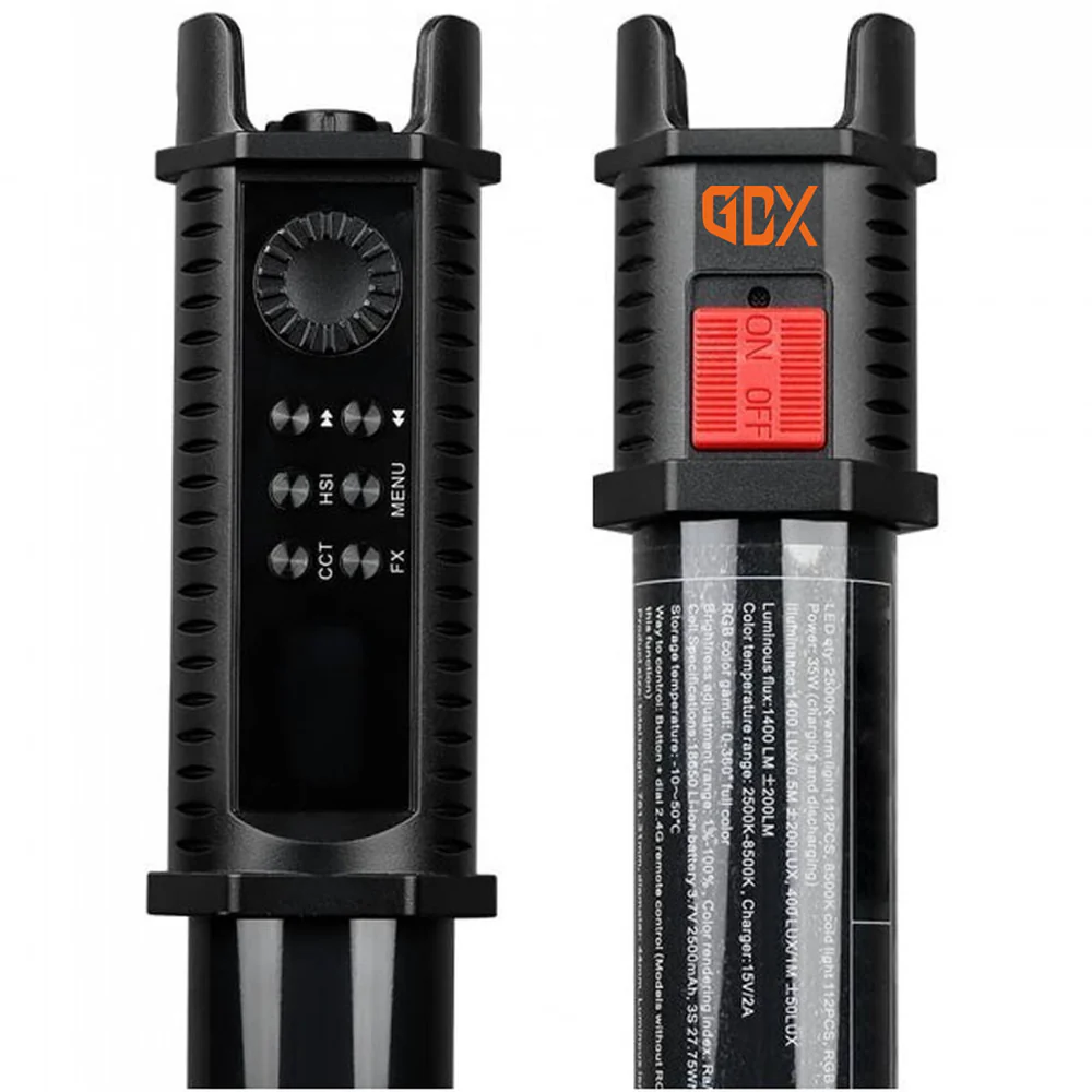 GDX TB-60 RGB İkili Fotoğraf ve Video Tüp Işık Seti - Görsel 4