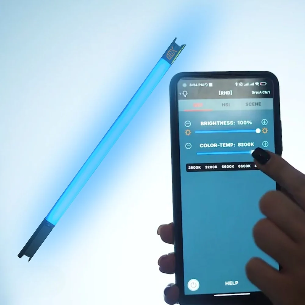 GDX TB-60 RGB İkili Fotoğraf ve Video Tüp Işık Seti - Görsel 6