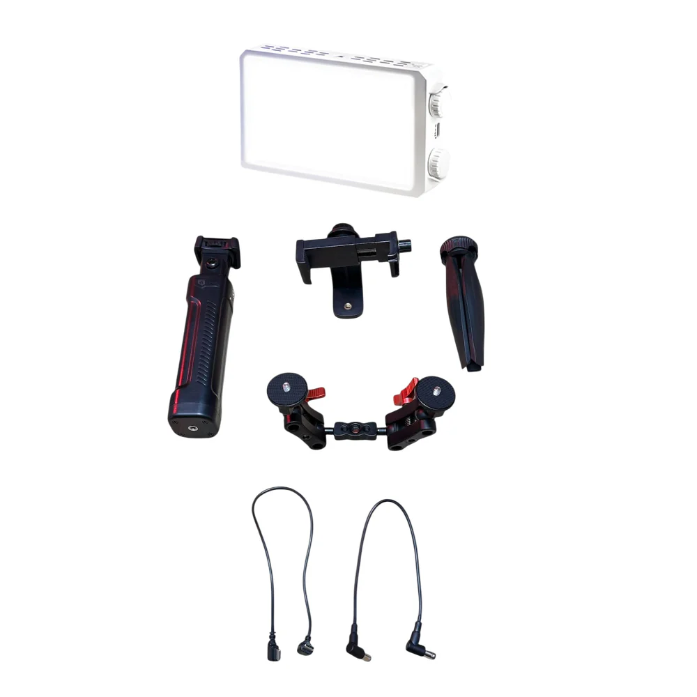 GDX CF-40 Telefon Vlog Seti + El Tipi Powerbank Tripod Batarya - Görsel 3