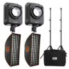 GDX ML-300C II Bicolor Sürekli Işık Seti 2’li – 300W Profesyonel Video & Fotoğraf Aydınlatma Kiti (Softbox + Tripod + Çanta)