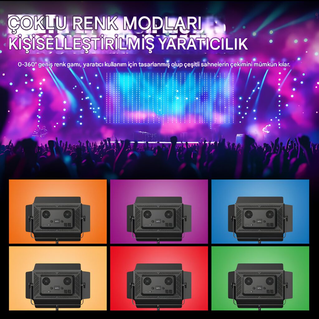 GDX P750R II RGB LED Video Işığı Tekli Set - 4. görsel