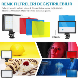 Gdx SFT-120C İkili Video Led Işığı Fareyi Resmin Üzerine Getirin