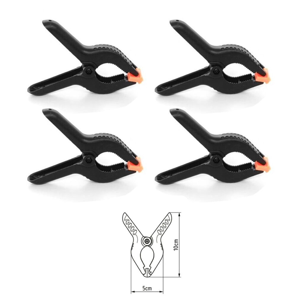 GDX FX4 Fon Tutucu 4’lü Mandal Clamp Profesyonel Arka Plan Sabitleme Mandalı